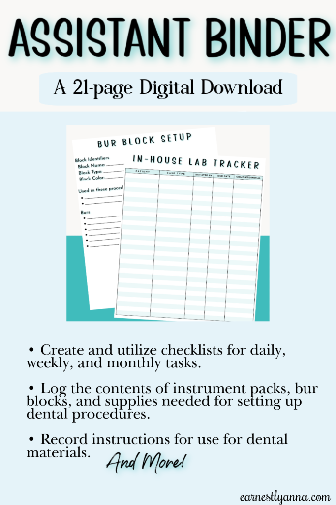Assistant Binder Info