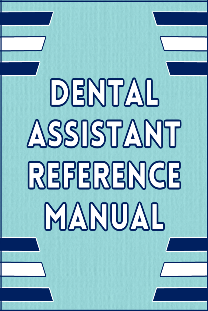 Dental Assistant Reference Manual Cover