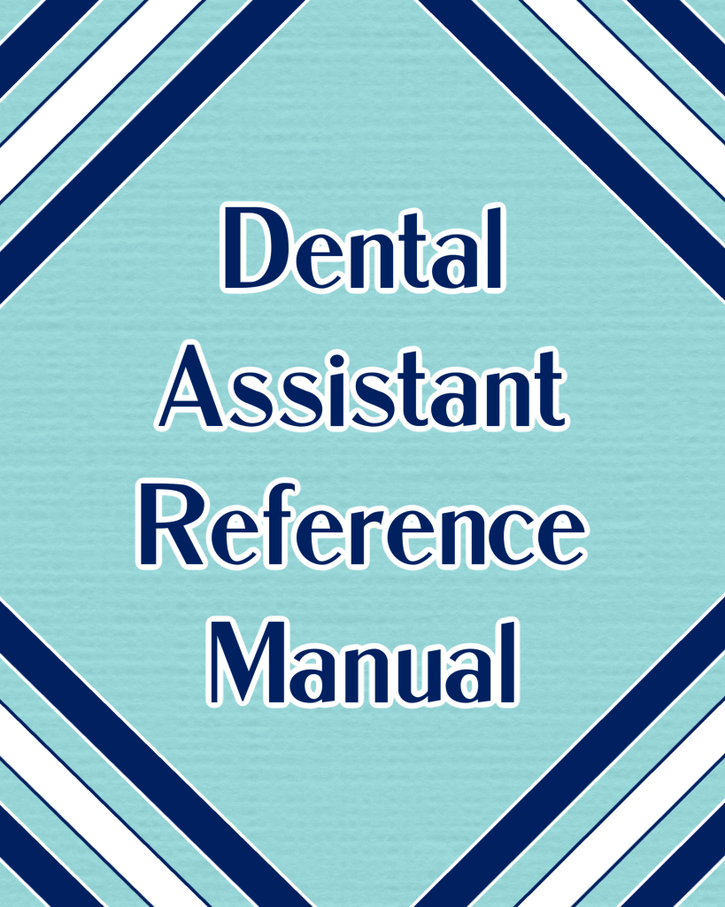 Dental Assistant Reference Manual Cover